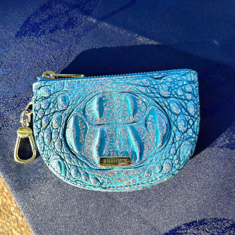 Brahmin Arctic Blue Britt Coin Holder